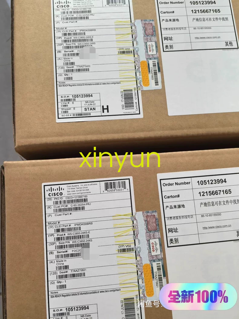 1PCS Cisco Switch WS-C3850-24XS-E new via FedEx or DHL