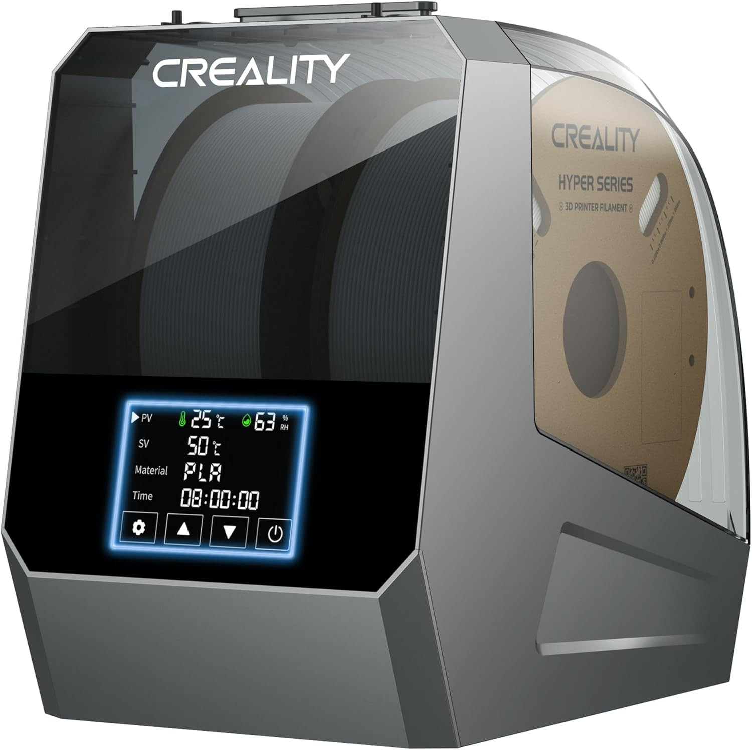 2026 New Official CREALITY Space Pi Filament Dryer Plus, 2 Spools Double 360° 16