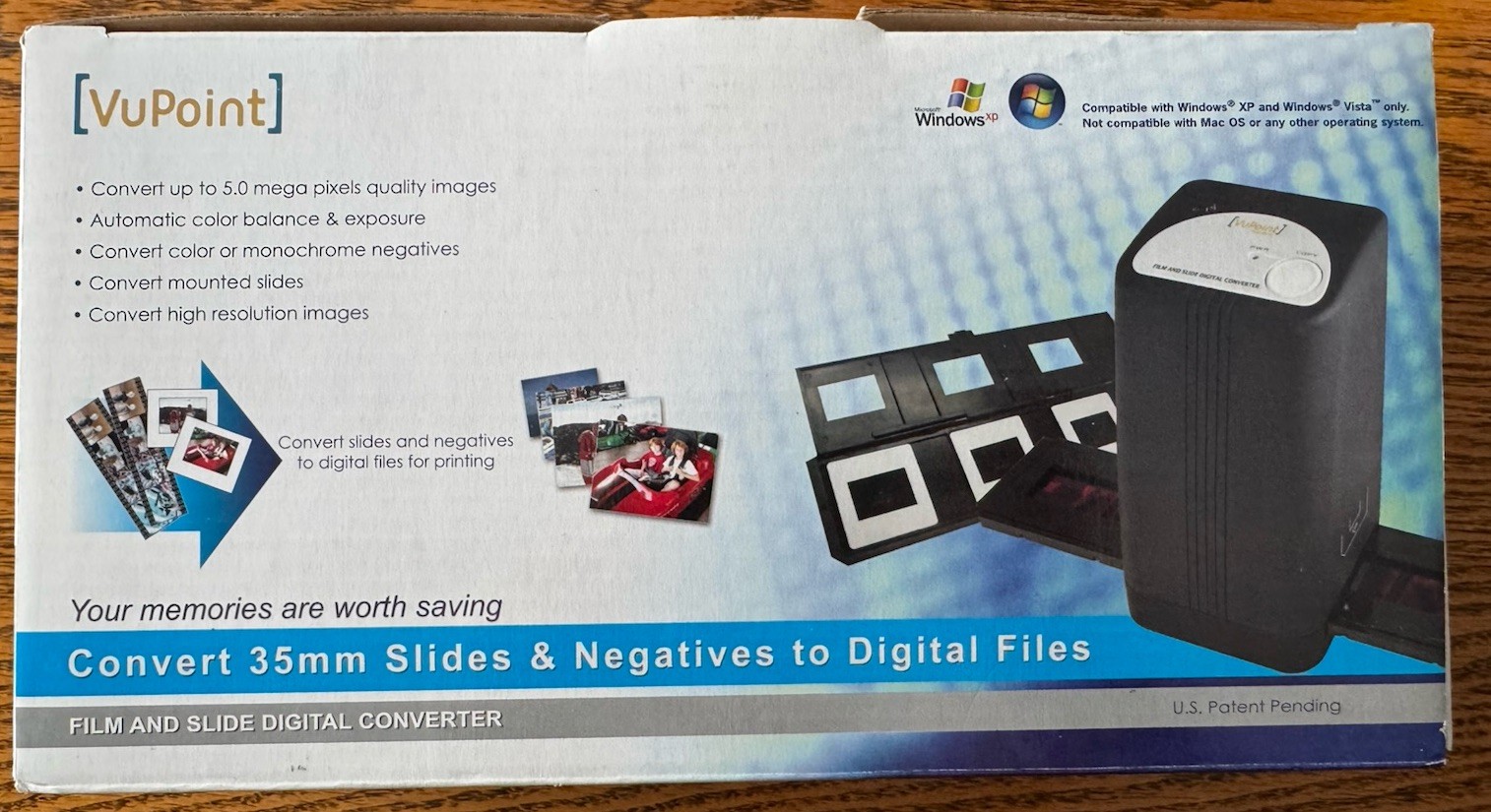 VuPoint 35mm Slide & Negative Converter Digital Photo FS-CI-VP-BX2