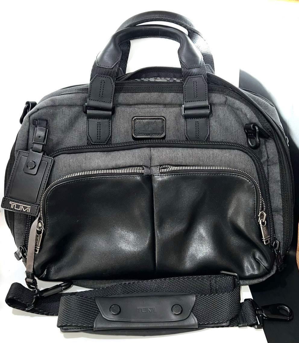 TUMI Alpha Bravo Albany Slim Zip Expandable Commuter Briefcase