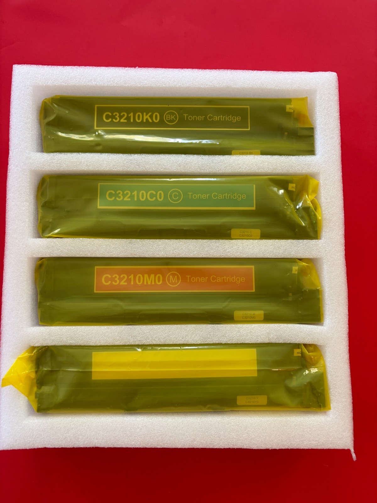 Lexmark Compatible Toner Cartridge Set C3210K0 C3210C0 C3210M0 C3210Y0 4-Pack