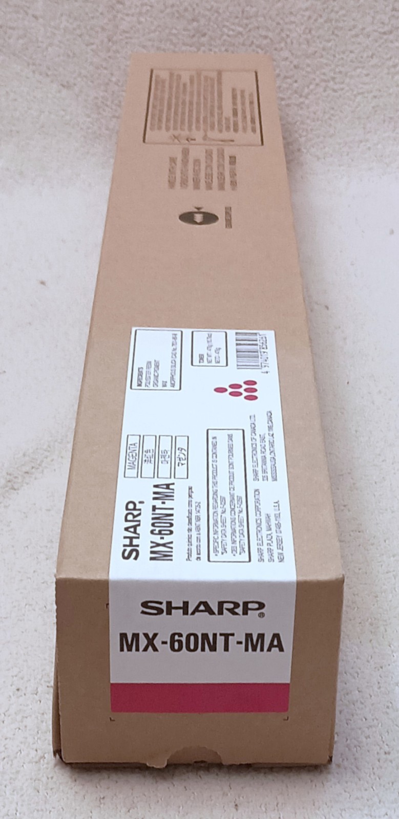 Sharp MX-60NT-MA Magenta Toner Cartridge MX-3070N MX-4070N MX-3050N