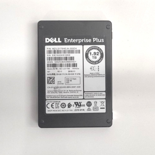 Samsung/Dell PM1633a Enterprise Plus 1.92TB SSD 2.5" SAS 12Gbps MZ-ILS1T9B TH600