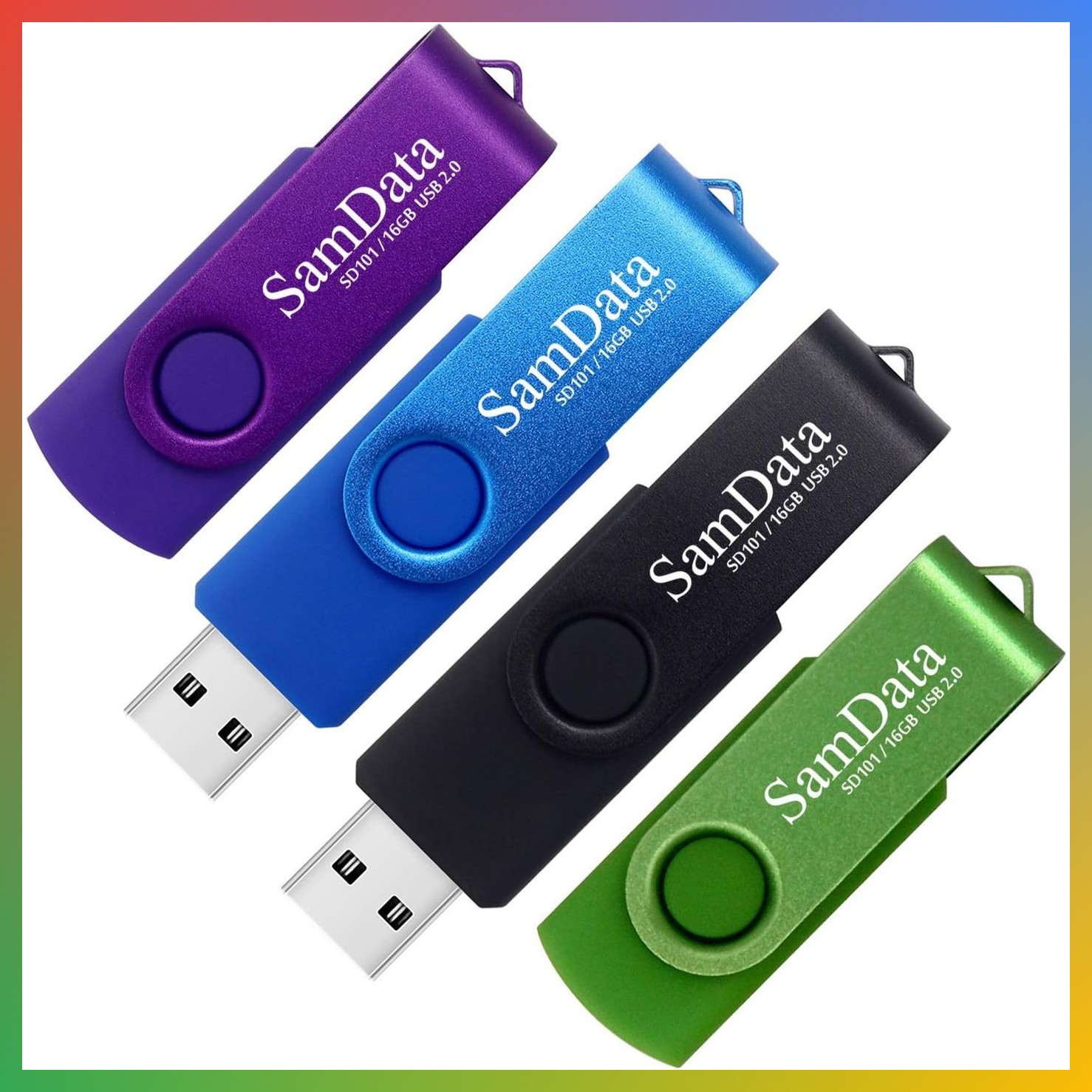 16GB USB Flash Drives 4 Pack Memory Stick Jump Drive Storage Data Backup