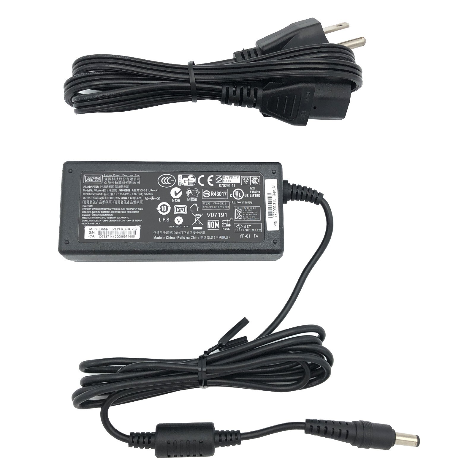 Original APD AC Adapter Charger for ASUS X551C 15.6-Inch Laptop Intel Core i3