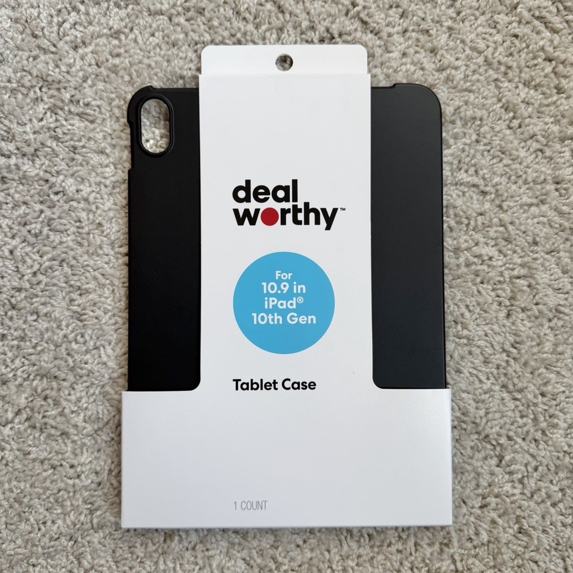 dealworthy Protective Case for Apple iPad 10.9" 10th Gen Black TPU Raised Edges