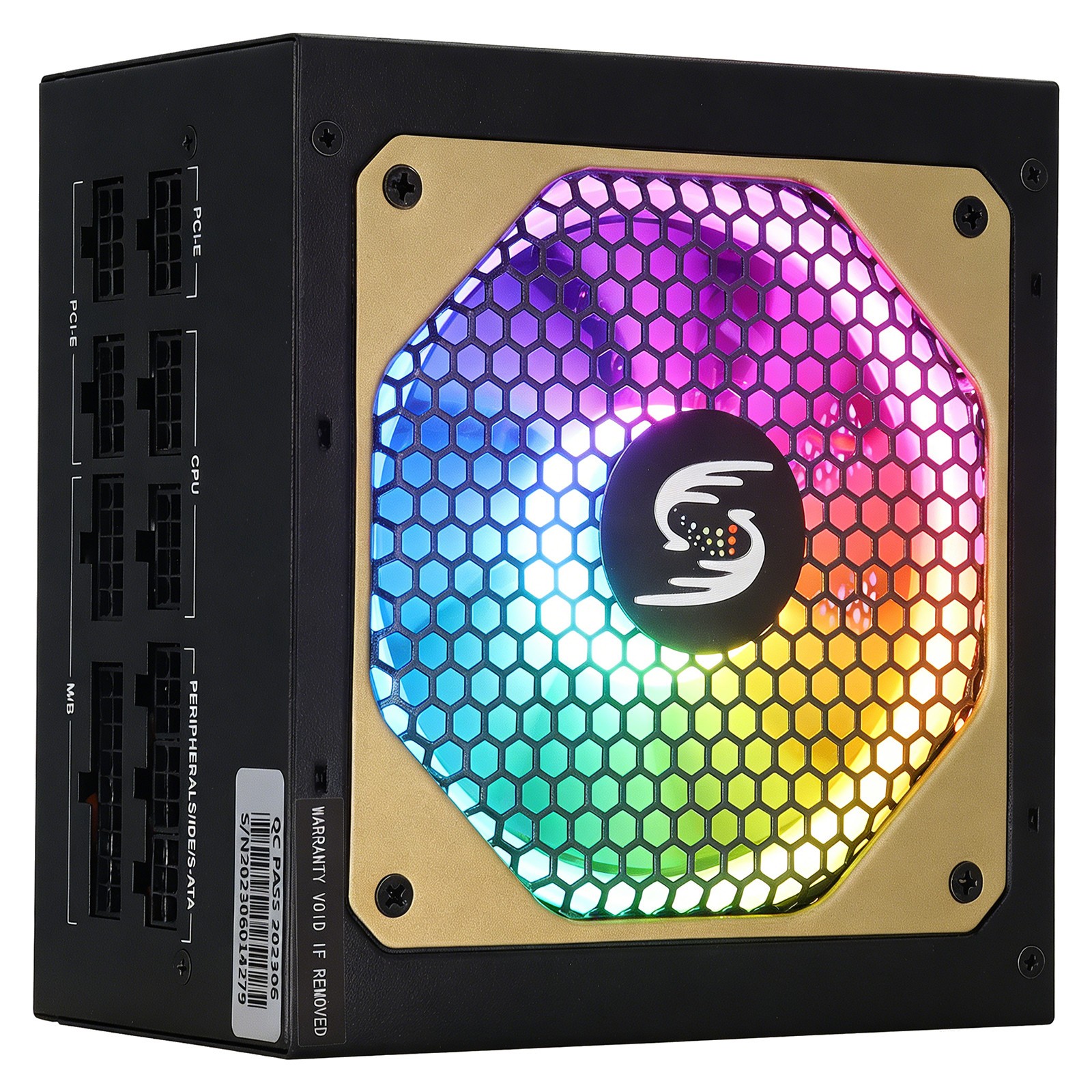 New 1000W ATX PC Power Supply LED Fan RGB PSU Silent SATA IDE Gaming 20+4 PIn