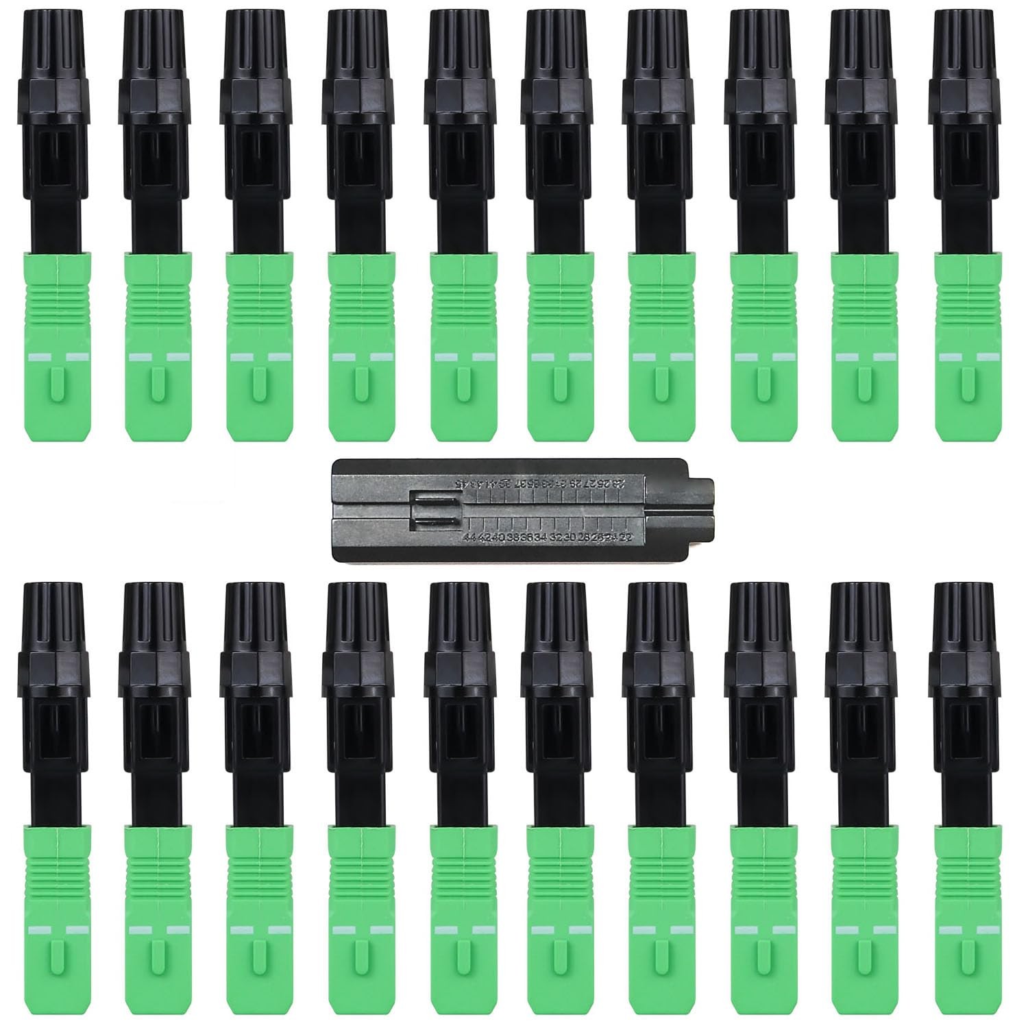 20-Pack FTTH SC/APC Fiber Quick Connector Optic Fiber Fast Connector Adapter