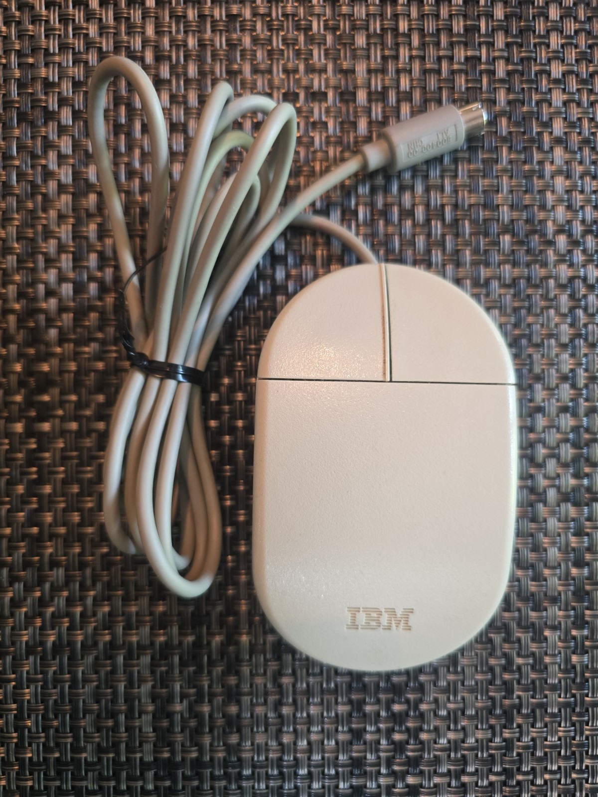 Vintage IBM 13H6690 2-Button PS/2 Wired Wheel Mouse TESTED  NICE