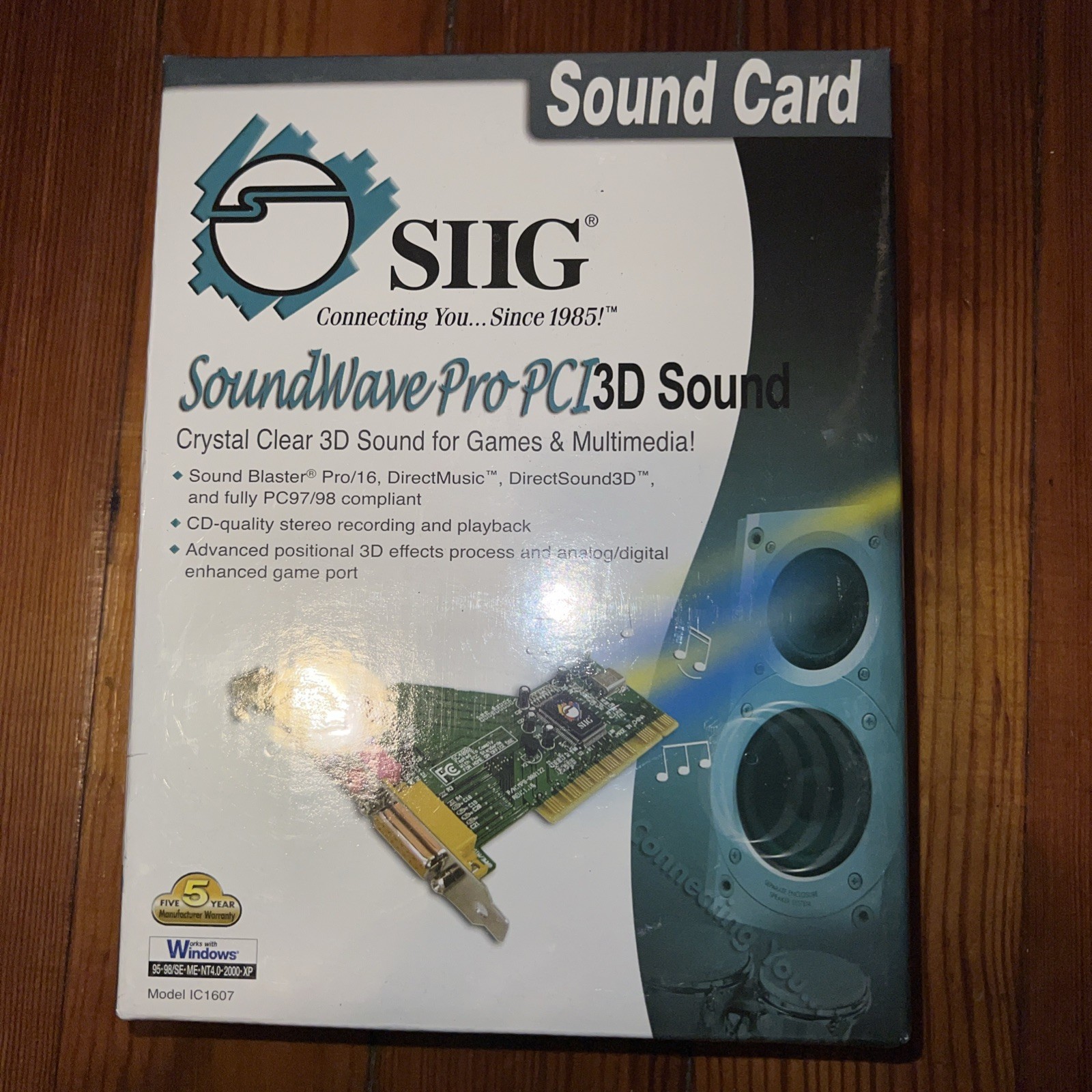 NEW SIIG SoundWave Pro PCI 3D Sound Card IC1607 Audio Out Line In Microphone MID