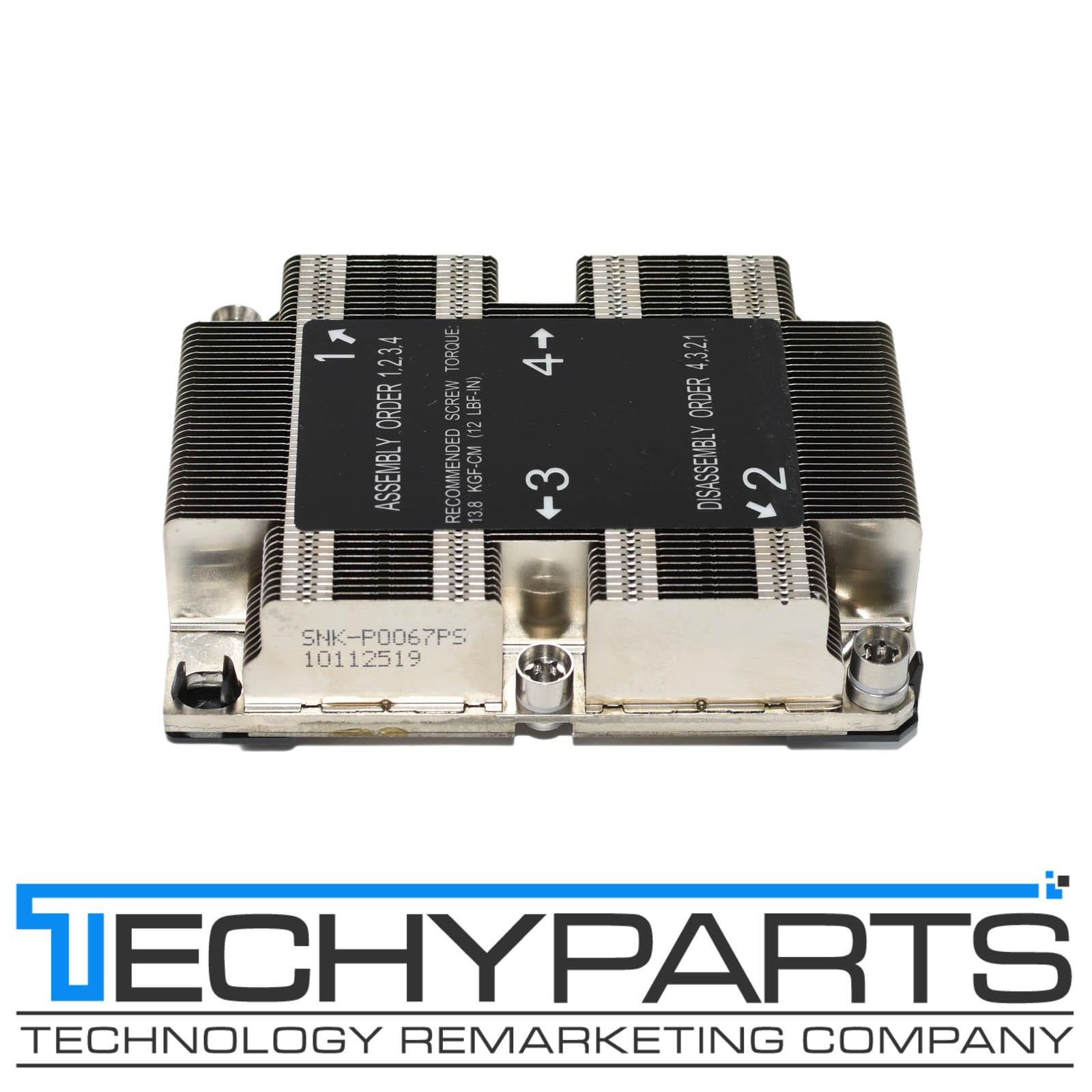 Supermicro SNK-P0067PS LGA3647-0 1U X11 Scalable Passive CPU Heatsink Narrow ILM