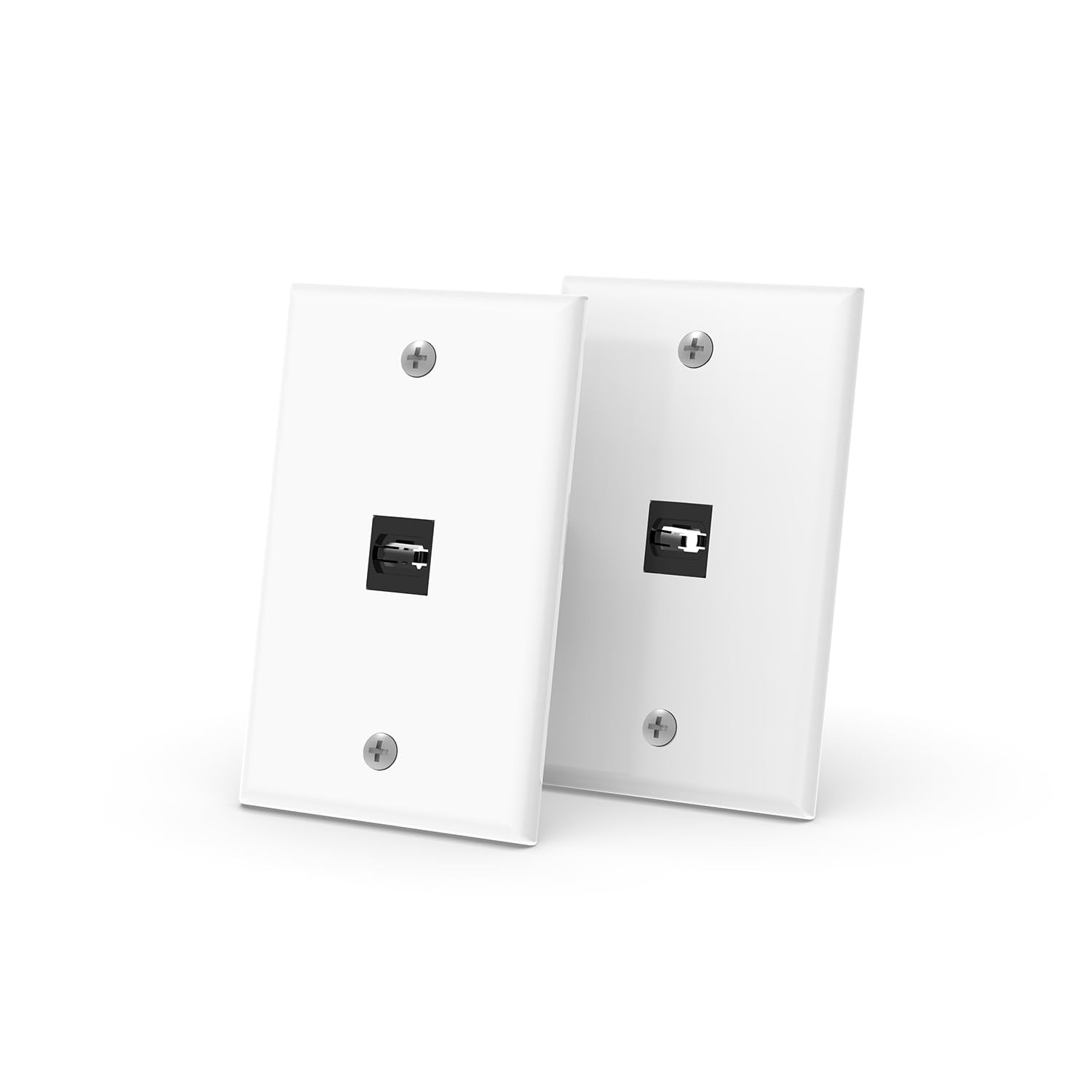 2 PCS Keystone Wall Plate Single Gang With 8K HDMI Coupler 1Port2P Heavy Duty