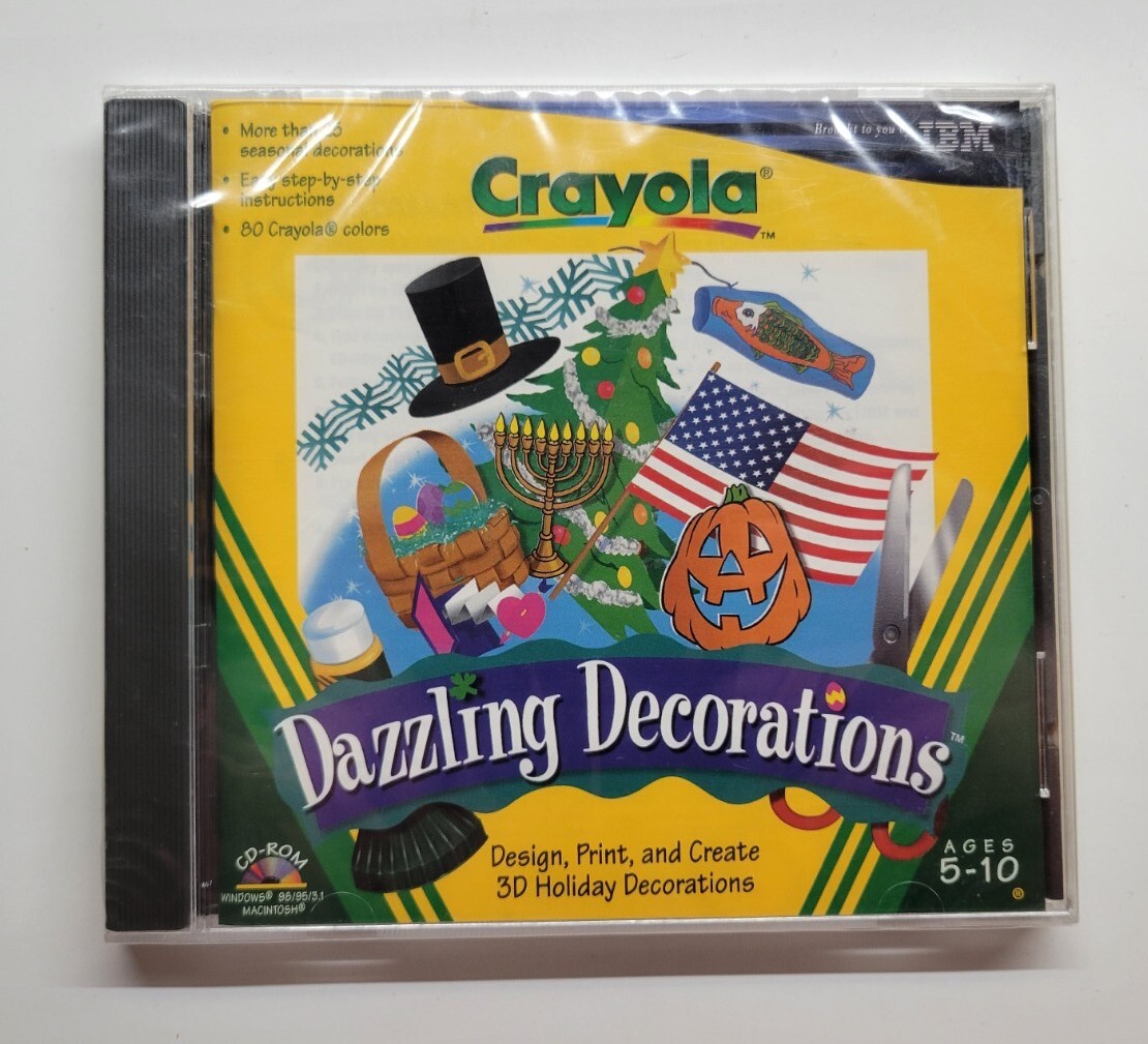 Crayola Dazzling Decorations (PC & MAC CD-ROM, 1998)