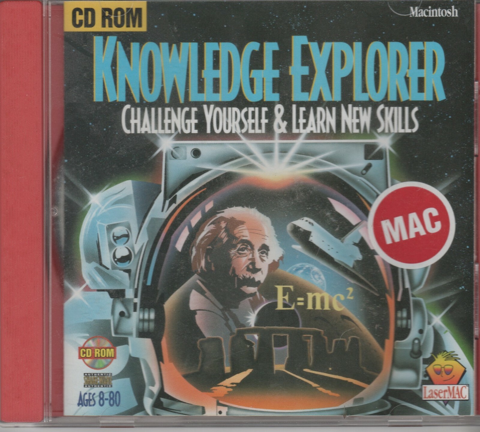 ITHistory  SOFTWARE APPLE (1995) KNOWLEDGE EXPLORER (Lasersoft)  CD No Man Q