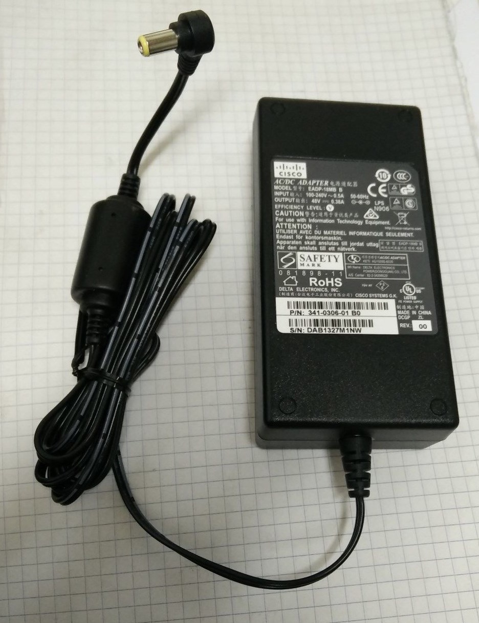 2x Cisco 341-0306-01 48V 0.38A AC Power Supply for 1140 1240 1300 