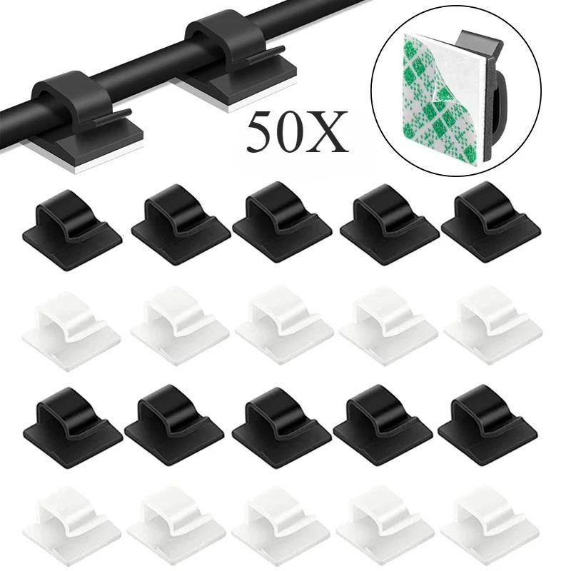 Self Adhesive Car Cable Clamp Clips Wiring Line Management Accessories