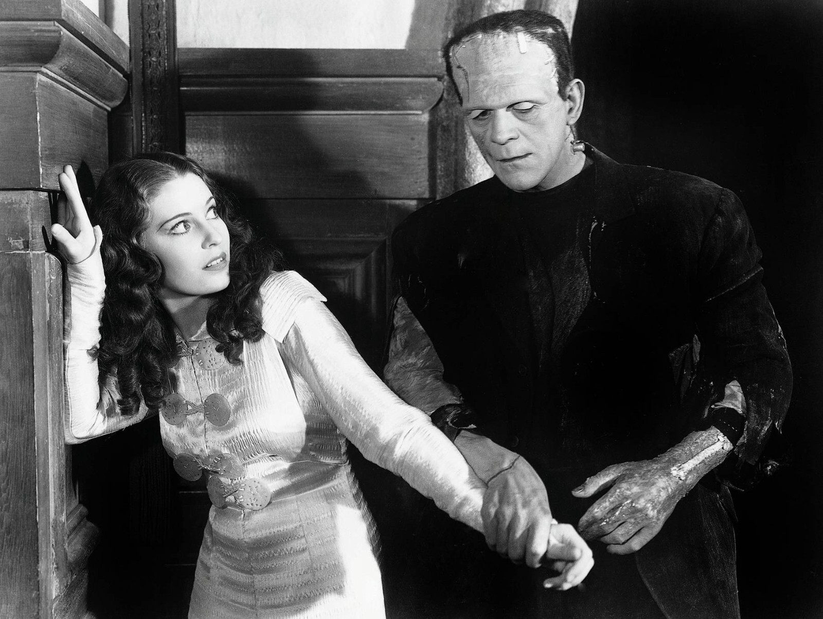 Bride Of Frankenstein Weird Mouse Pad Vintage Photo Crazy Silly Fun Unusual