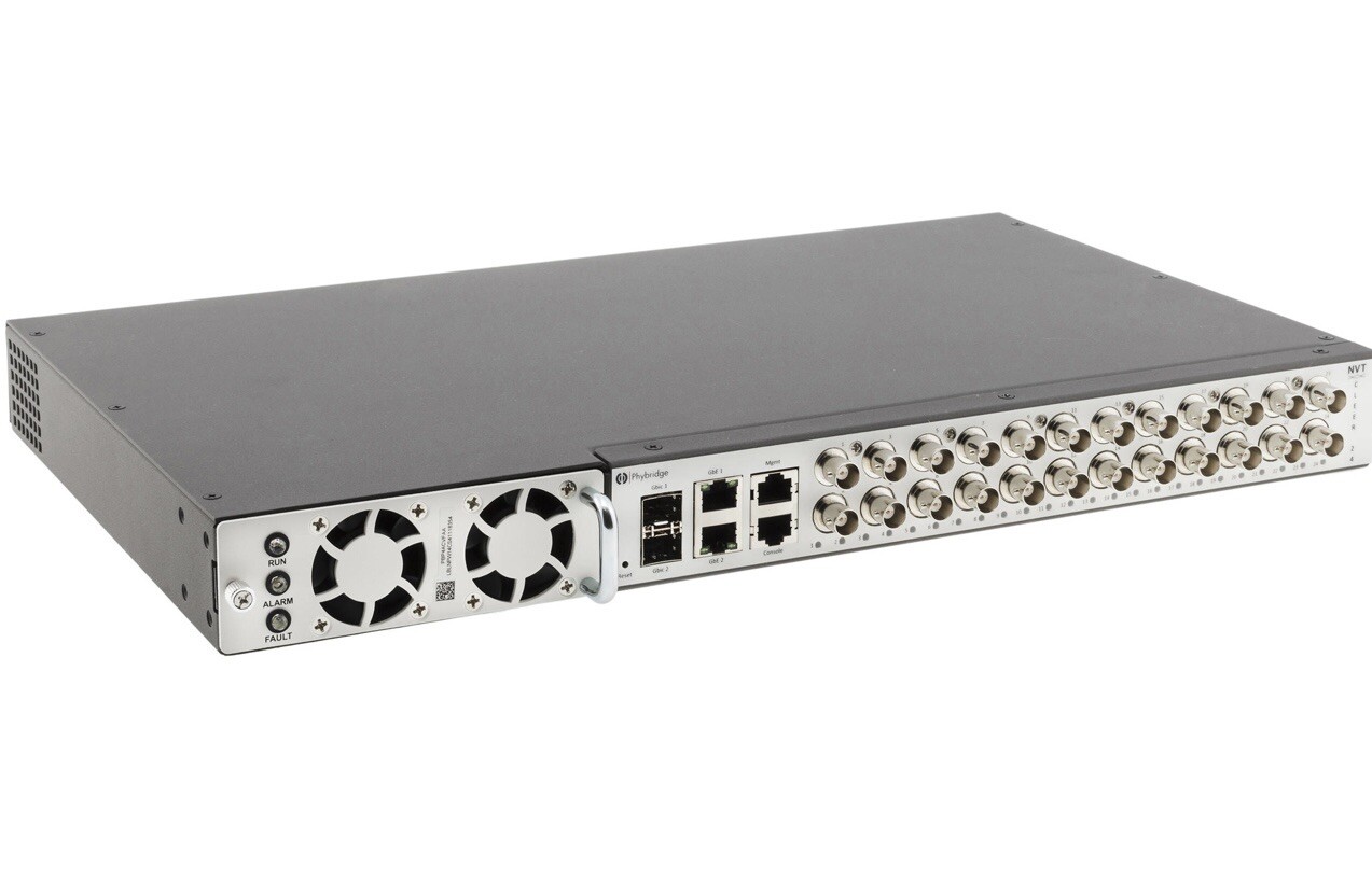 NVT Phybridge  Cleer 24 Port Managed Switch PoE Ethernet Coax IP Media Converter