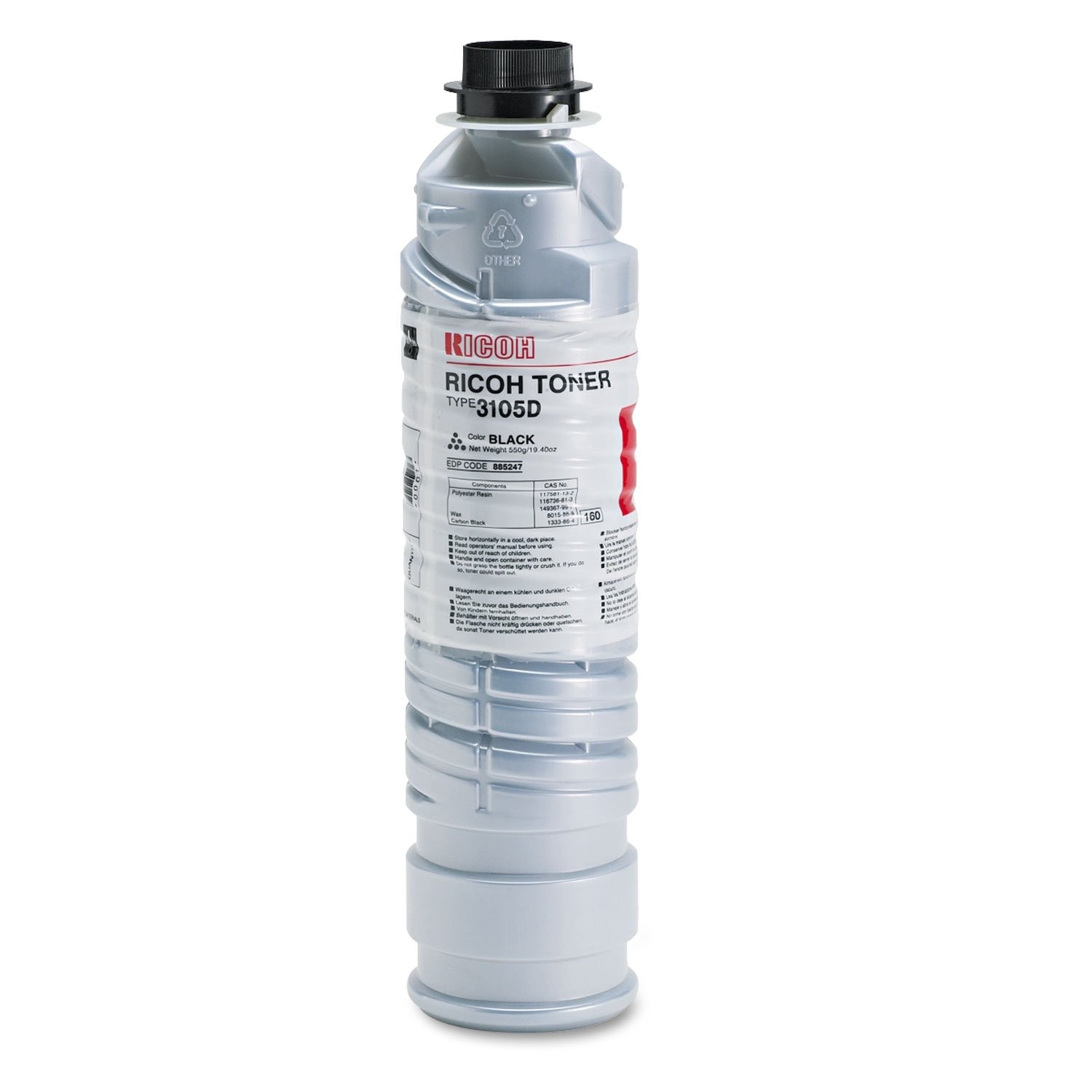 Genuine Ricoh 885247 Brand New Sealed Black Toner. We Ship Fast