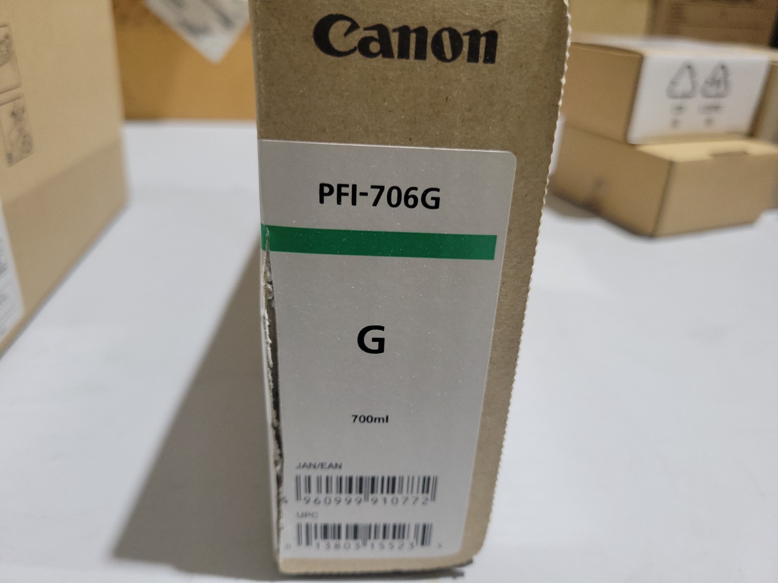 Genuine OEM Canon PFI-706G Green Ink Cartridge imagePROGRAF iPF 8300 8400 9400