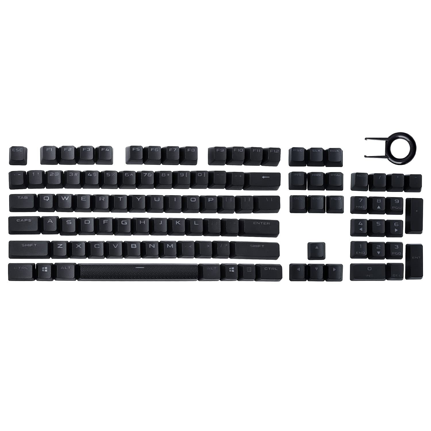 PBT Double-Shot Full Set 104 Key keycaps US Layout Replacement for Corsair K7...