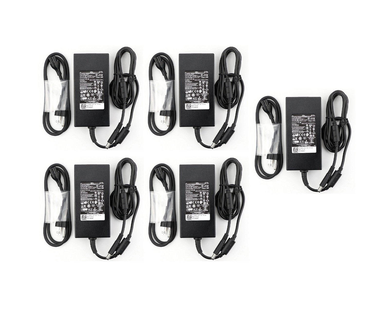 5pcs Genuine OEM DELL 180W 19.5V 9.23A AC Adapter DA180PM111 LA180PM111 W/ 7.4mm