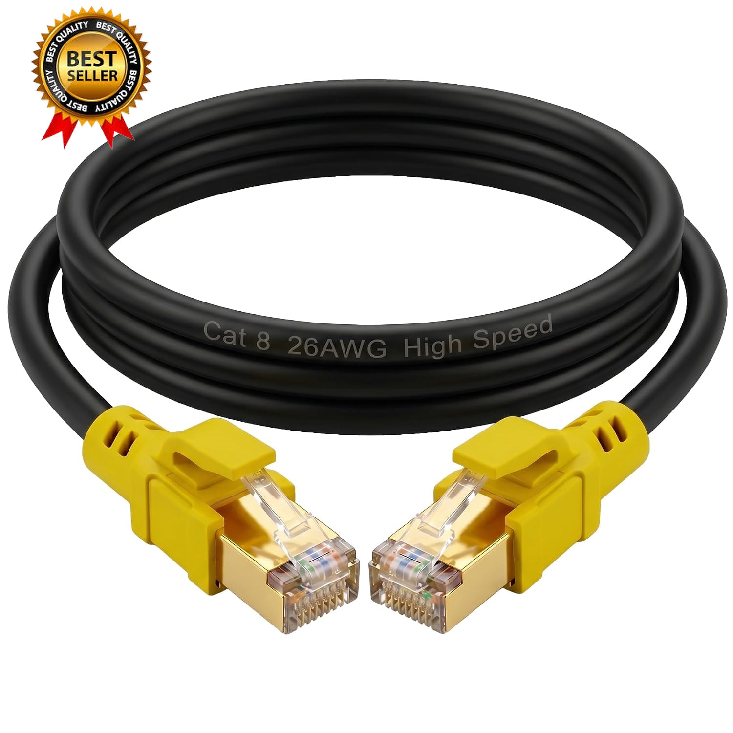 Cat 8 Ethernet Cable 1 5 Ft 40Gbps 2000Mhz High Speed 26AWG Network...