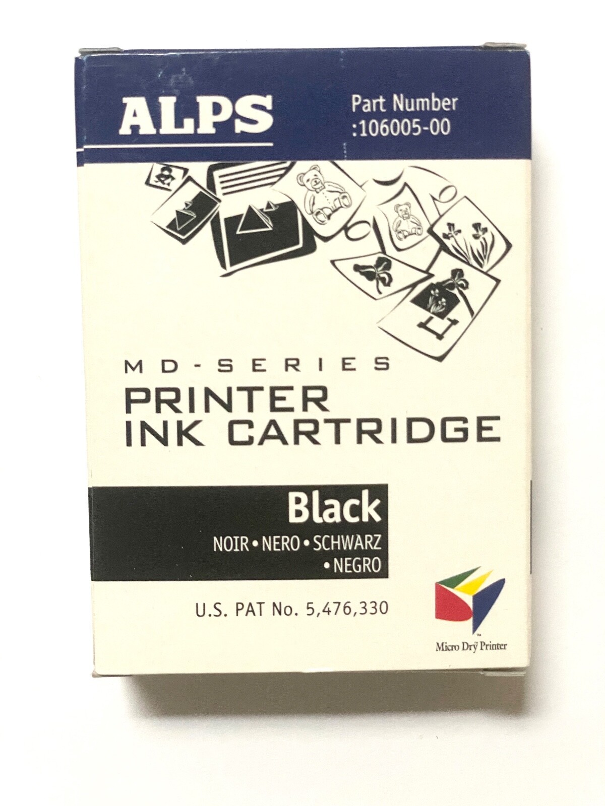 BRAND NEW ALPS Black Printer Ink MD SERIES