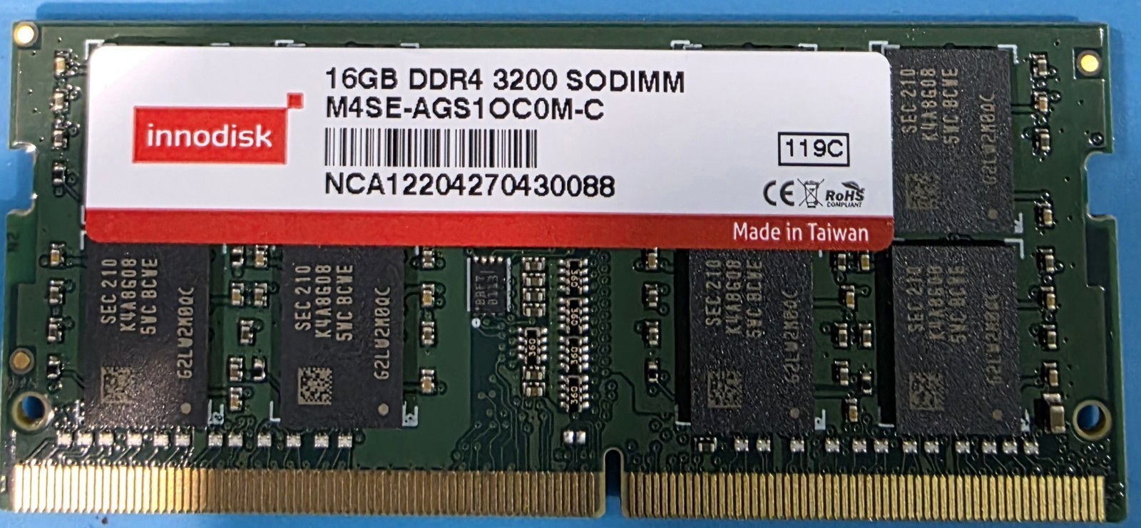 Innodisk 16GB DDR4 2133MHz SO-DIMM Laptop RAM M4S0-AGS1OCRG PC4-17000 260-Pin