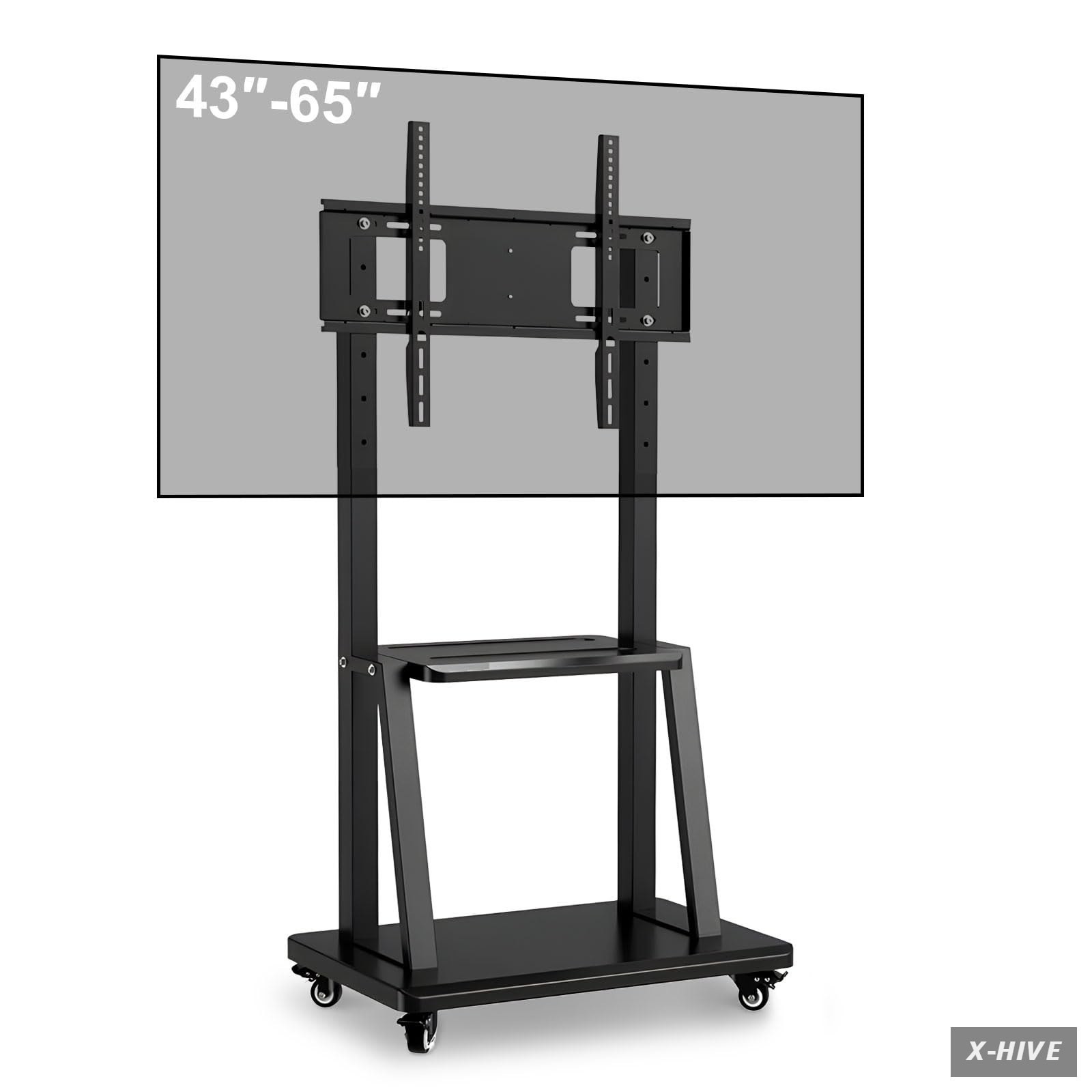 Electronic White Boards Glass 1 Count 43-65 Height Adjustable Mobile Stand Smart