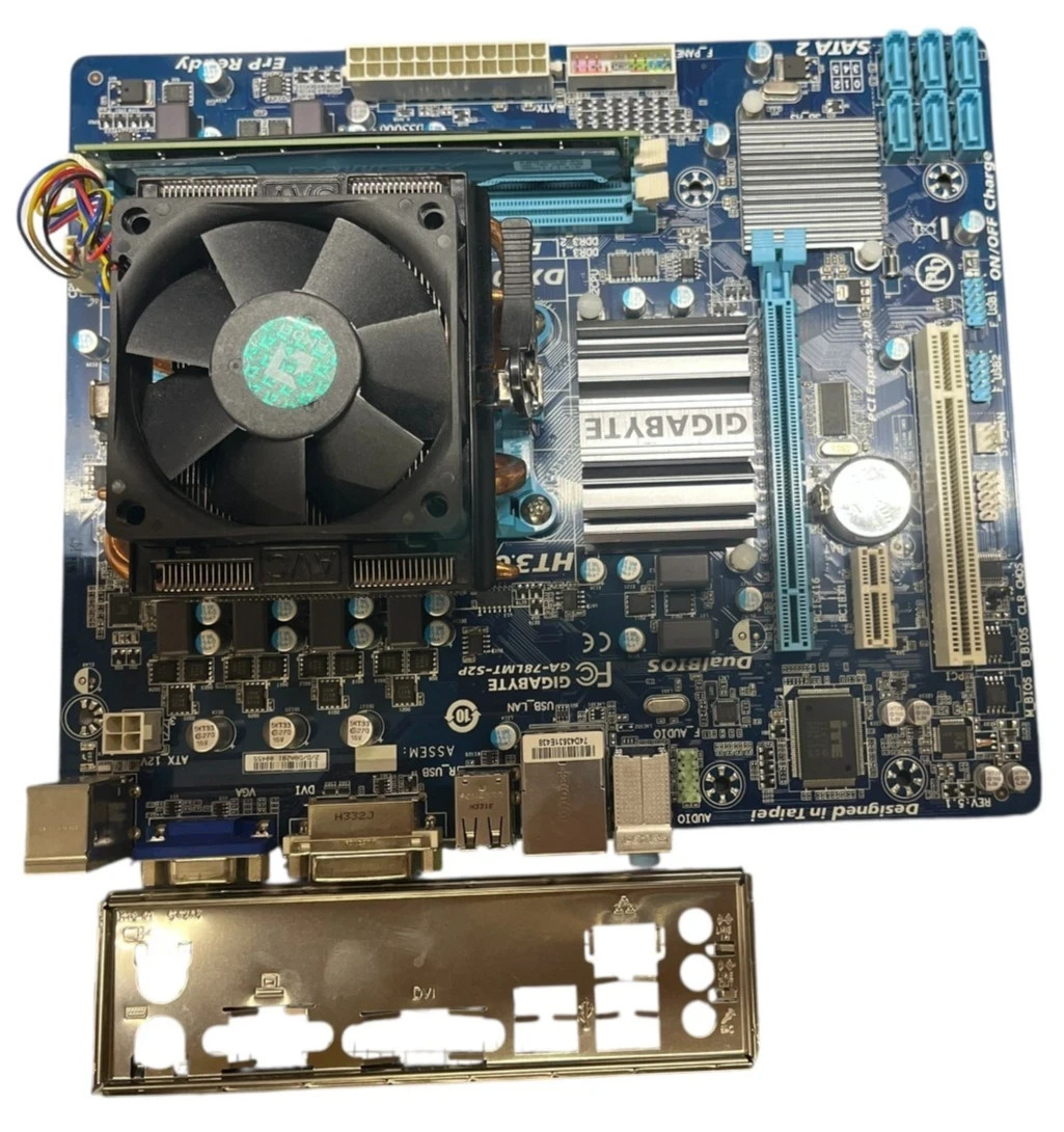 GIGABYTE CPU GA78LMTS2P AMD FX FD4130FRWMGU 8 GB Memory BLS8G3D1609DS1S00 16FED 