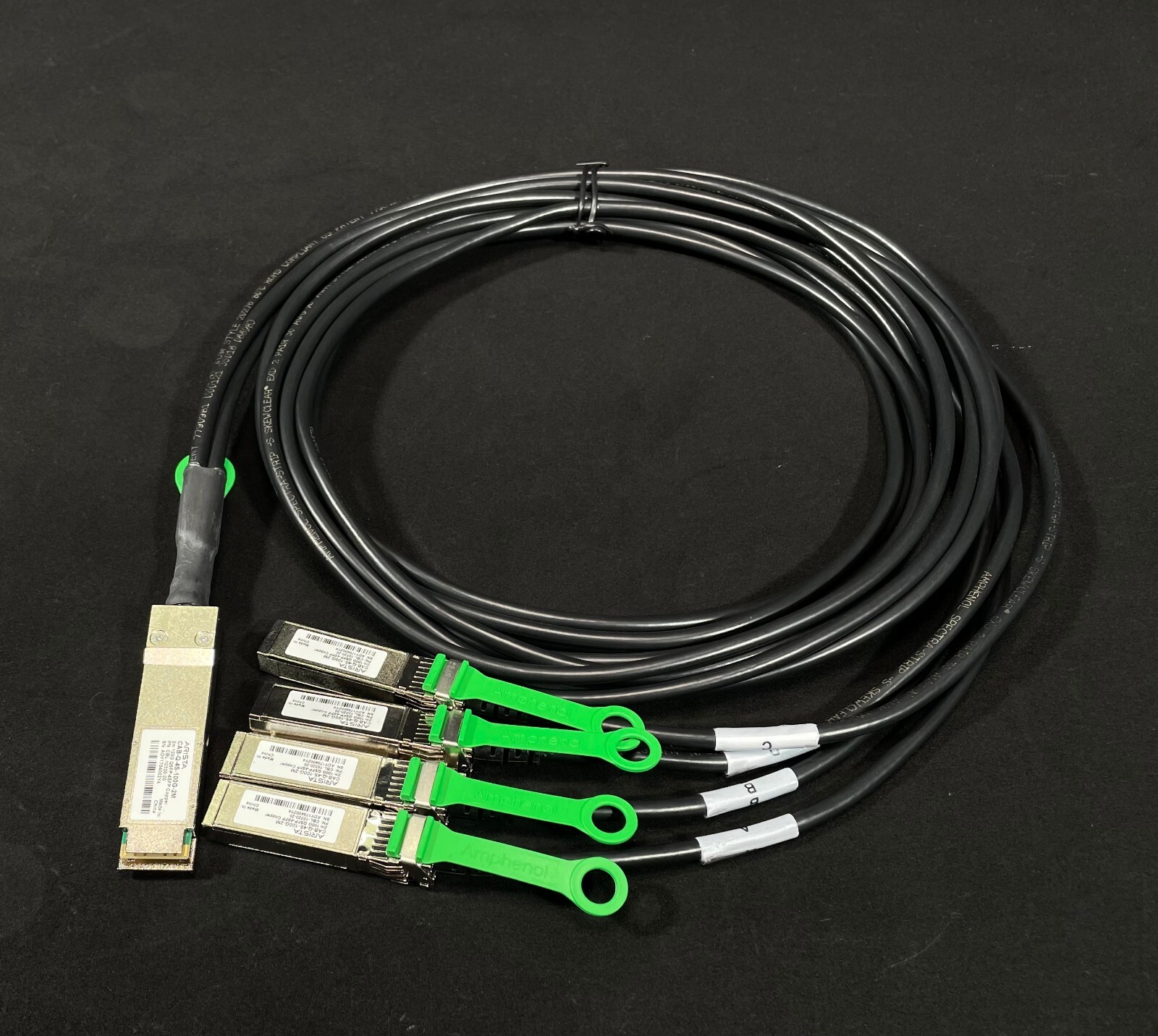 Arista Genuine CAB-Q-4S-100G-2M 100G QSFP28 Breakout Cable- Same Day Shipping