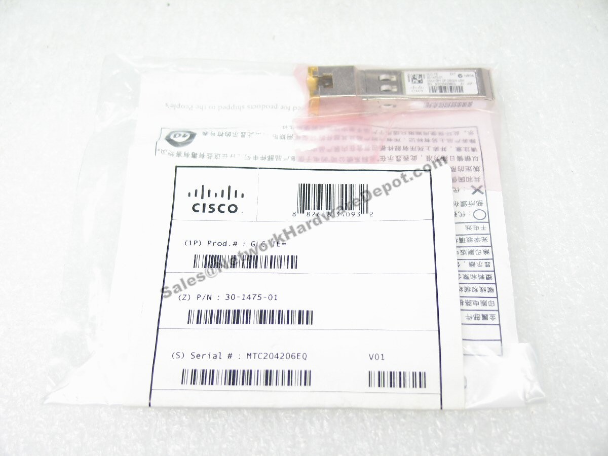 Cisco GENUINE *NEW* GLC-TE 1000BASE-T SFP Copper RJ45 **NEW IN BAG**