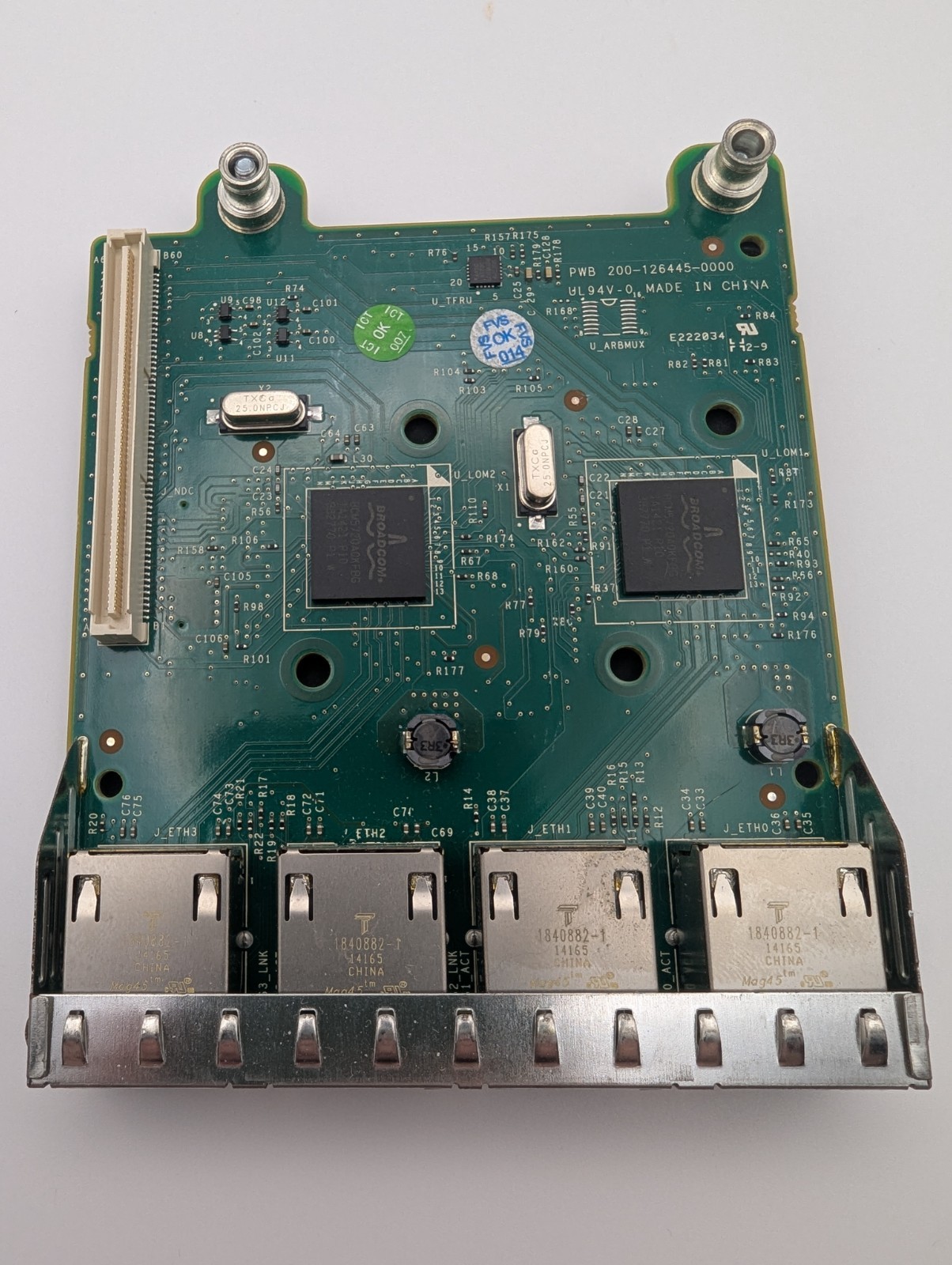 Dell FM487 Broadcom BCM95720A Quad Port Gigabit Ethernet Network Daughter Card