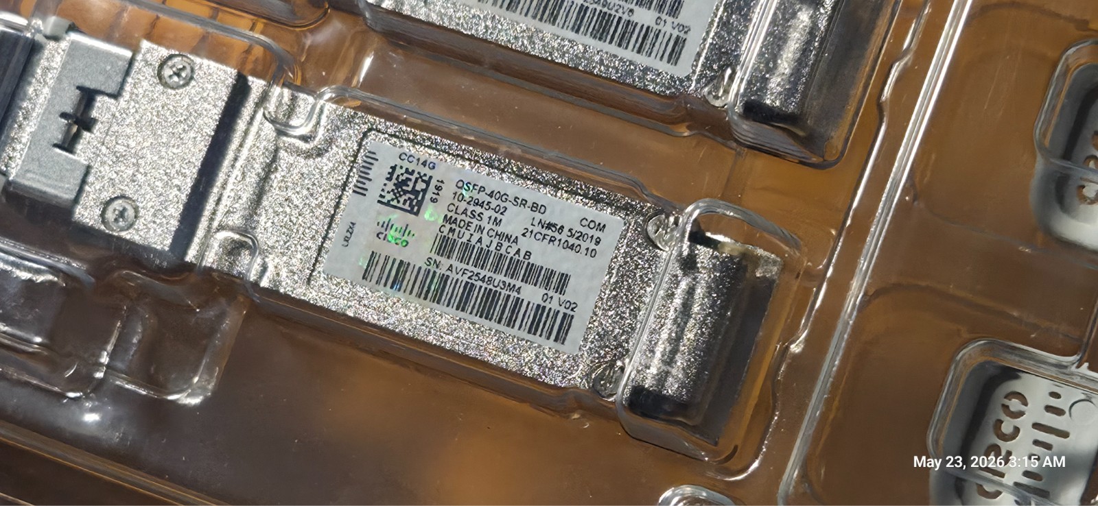 Cisco QSFP-40G-SR-BD Transceiver NEW - Lot of 12