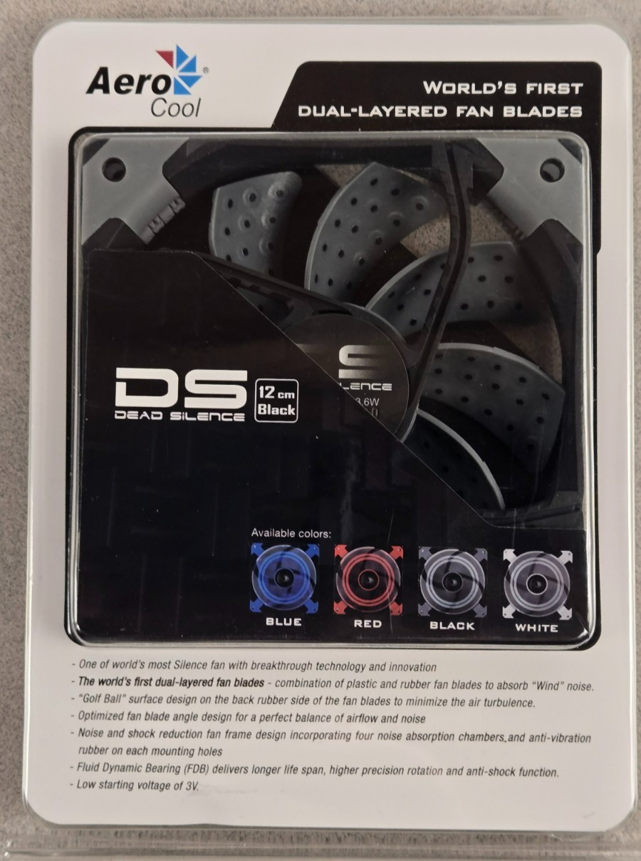 NEW AeroCool Shark Fan 120mm Black Edition - 15 Blade High Pressure Case Fan -B1