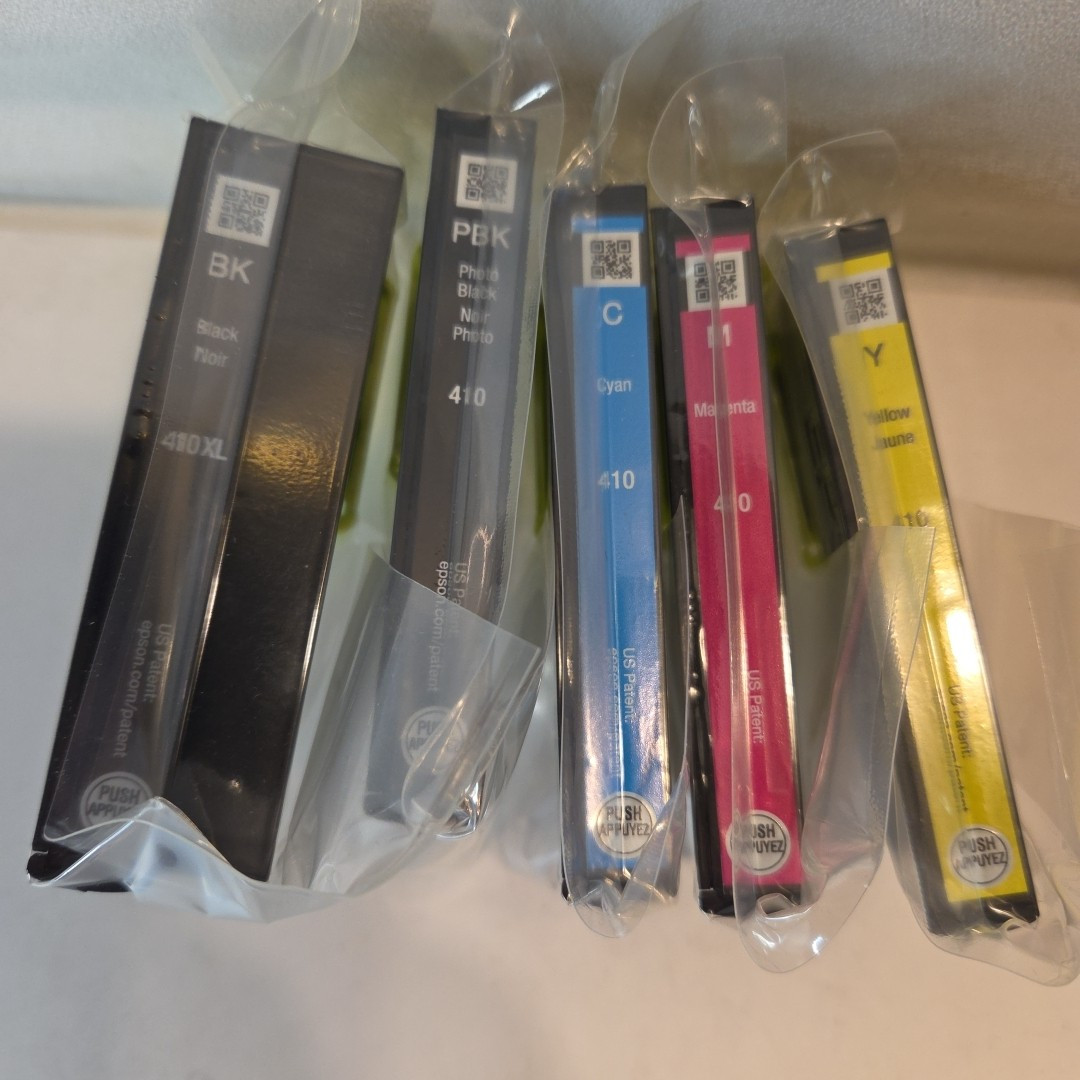 NEW GENUINE - EPSON 410XL COMBO INK CARTRIDGES - T410XL-BCS Sealed Bags 2027