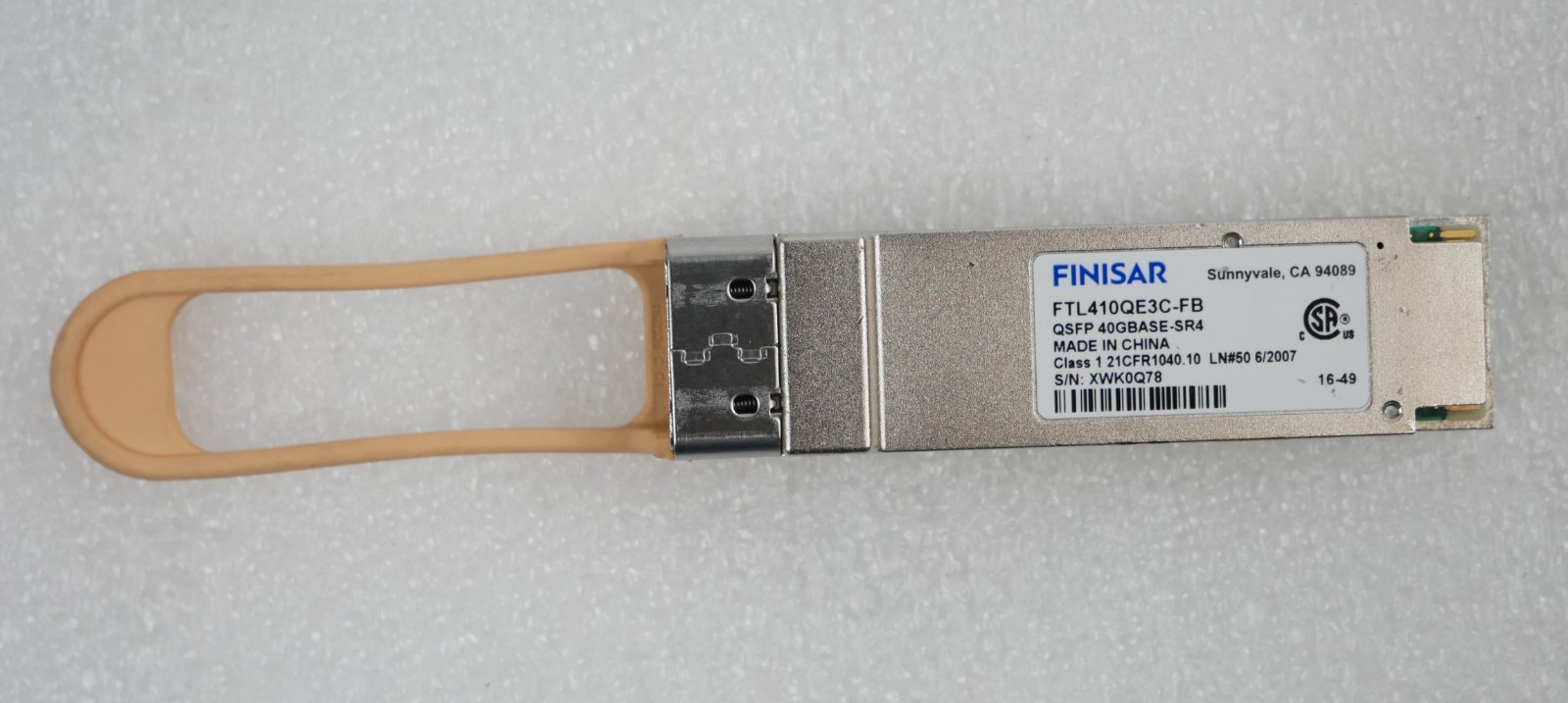 Finisar FTL410QE3C-FB 40GBASE-SR4 850nm 150M QSFP Transceiver Module
