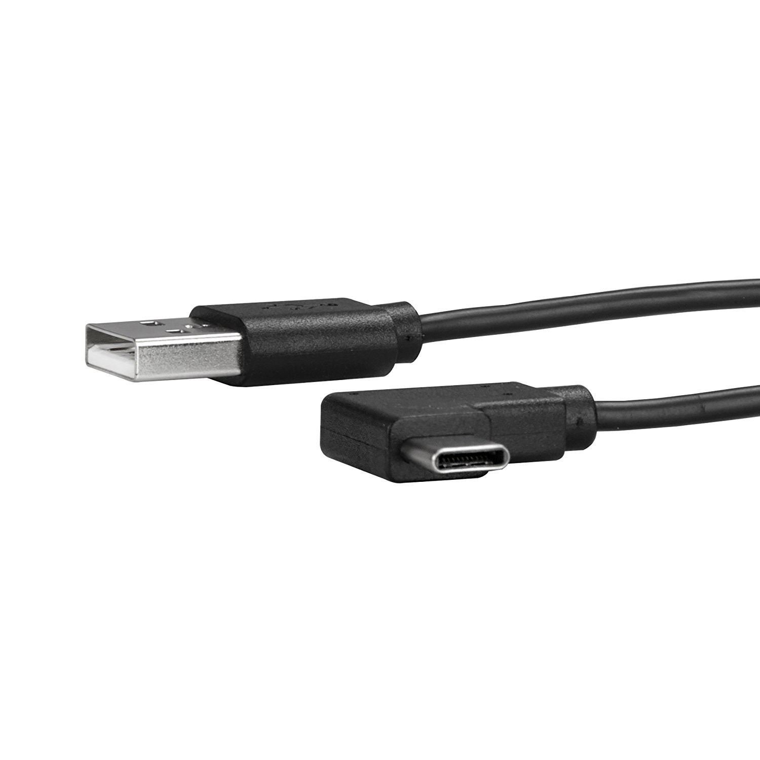StarTech.com USB to USB C Cable – 1m / 3 ft – Right Angle USB Cable – USB A to U