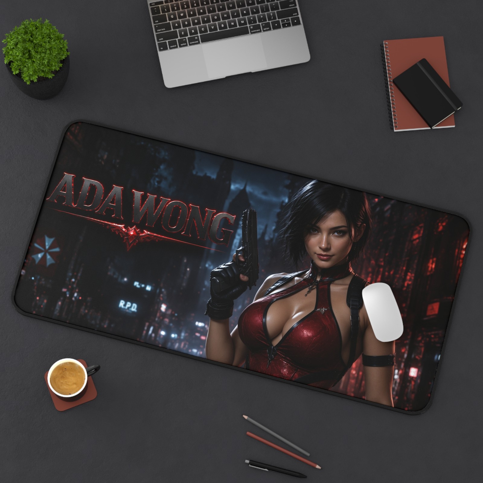 Ada Wong Desk Mat, Extended Gaming Mouse Pad, Keyboard Pad, PC Decor