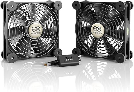 MULTIFAN S7 Quiet Dual USB Fan - Designed to Cool Electronics & Components