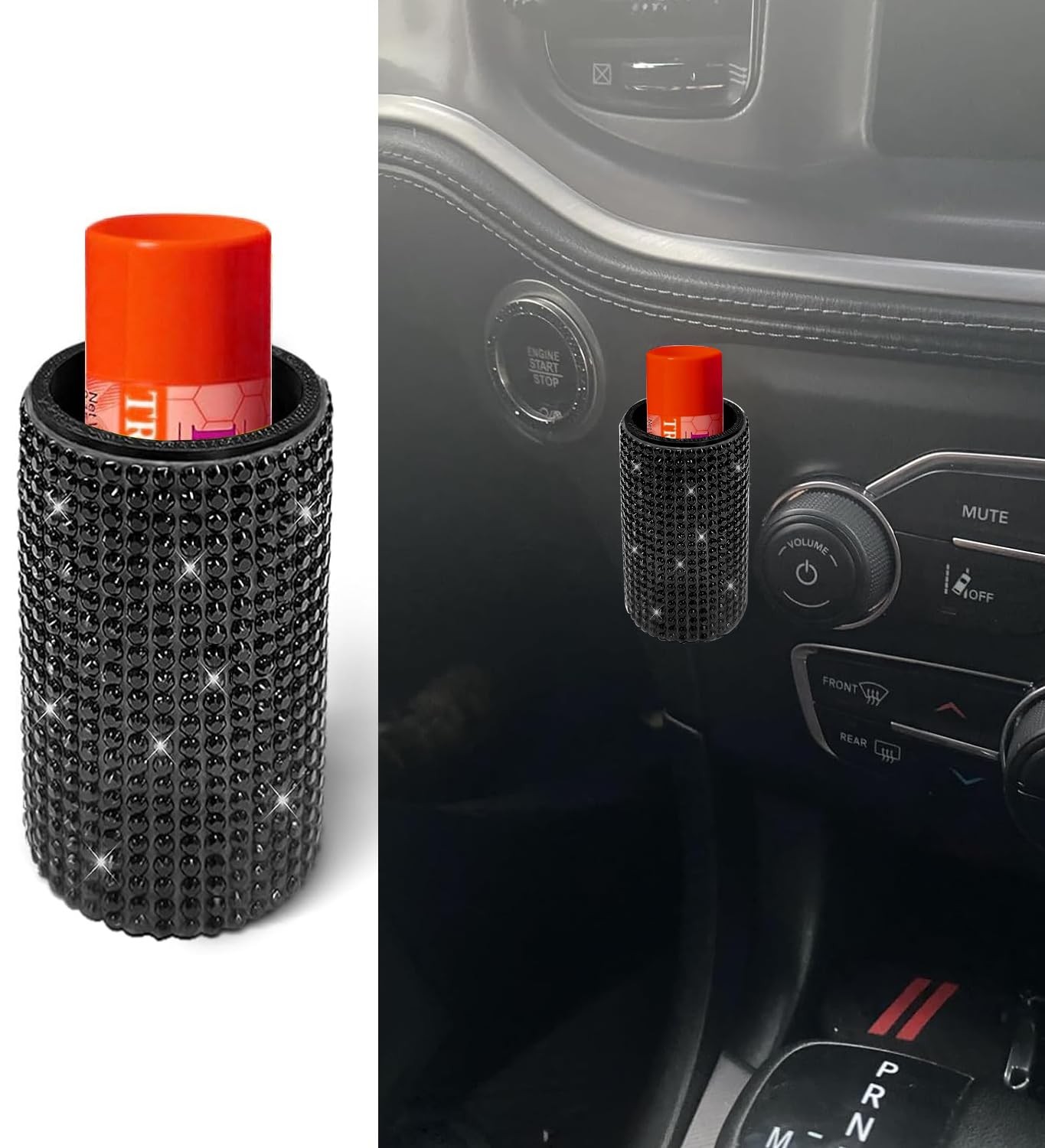 Bling Chapstick Holder for Car, Lip Balm Holder for Interior Car for Men and ...