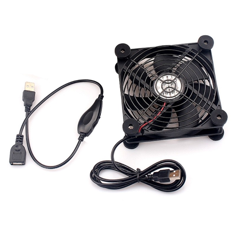 2000RPM High Airflow Router Cooling Fan for Computer Coolers TV Box 5V USB Power