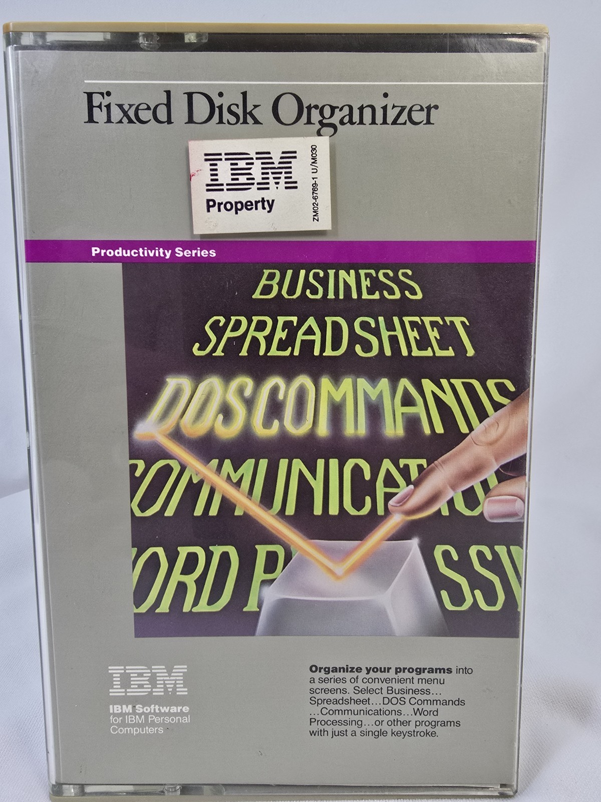 Vintage Retro Fixed Disk Organizer IBM Productivity Series Floppy Manual Backup 