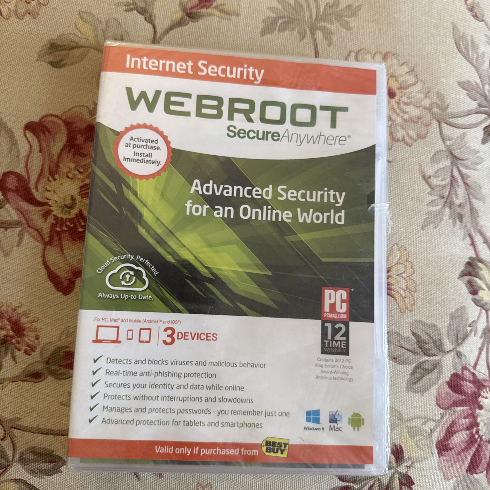 Webroot. Internet Security For PC, MAC and Mobile. NEW⭐️⭐️⭐️