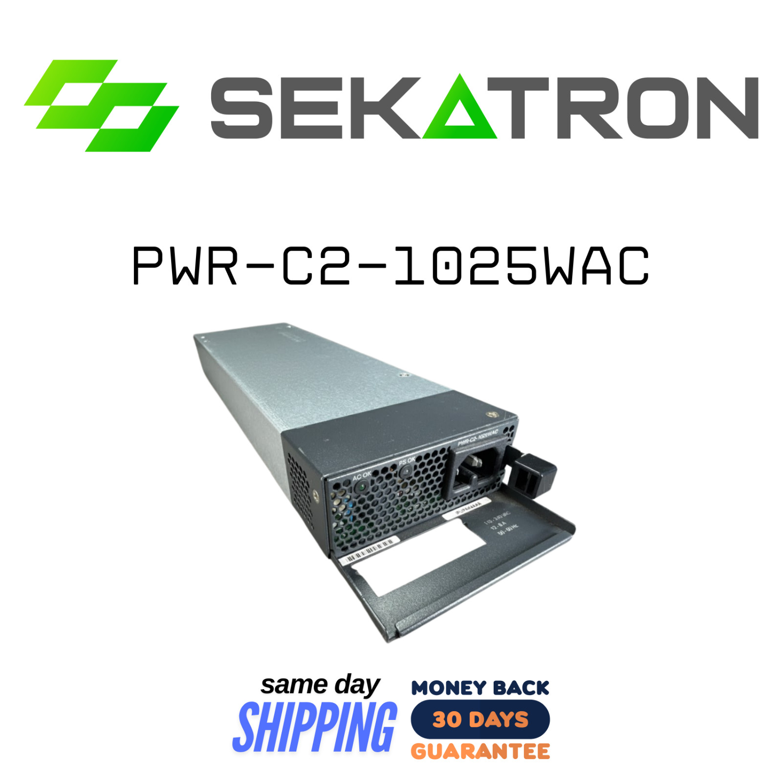 🔌 Cisco PWR-C2-1025WAC • 1025W AC Power Supply • Tested • OEM ⚡FastShip