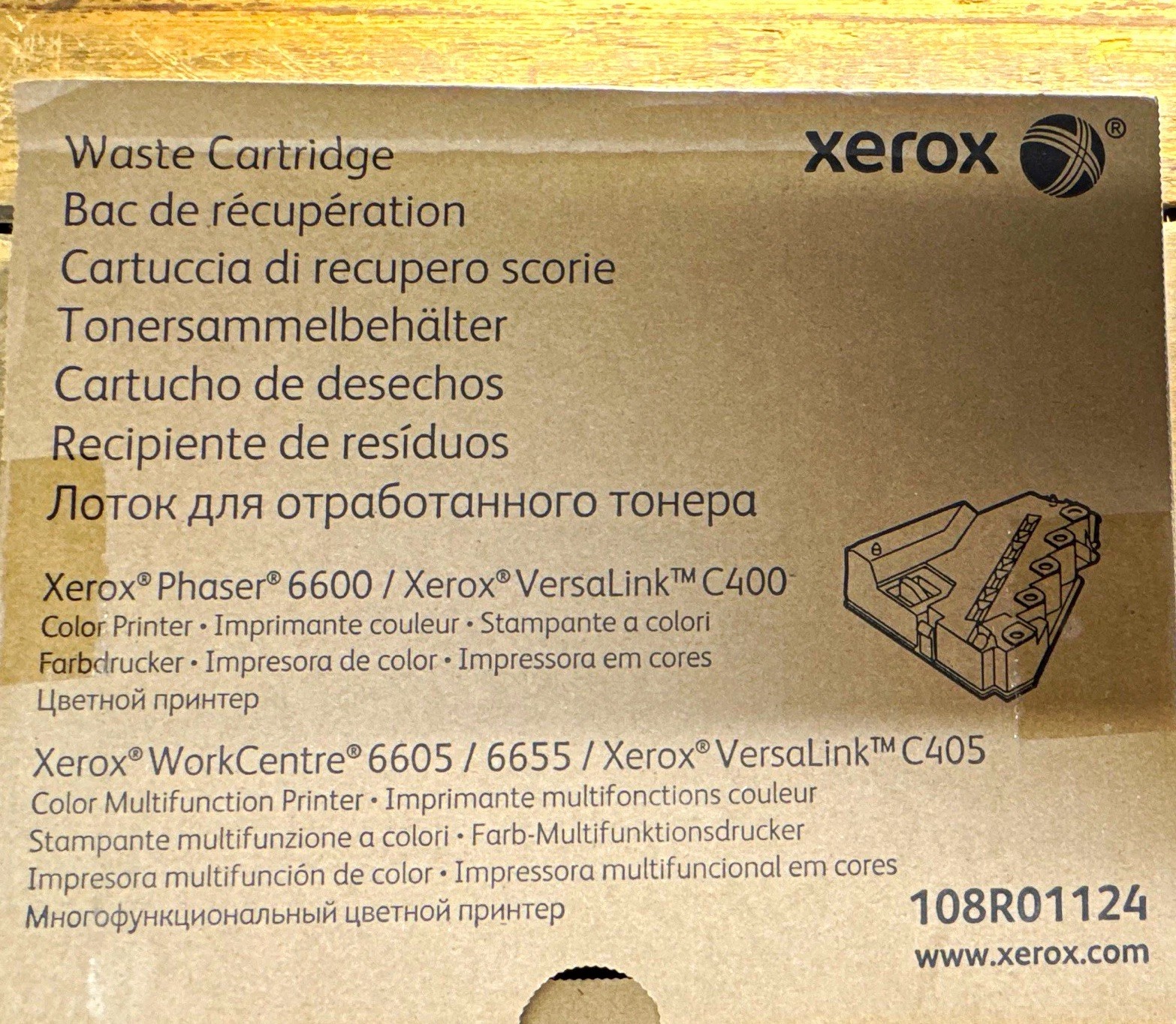 Xerox 108R01124 Waste Cartridge for Phaser 6600 WorkCentre 6605/6655 C400/C405