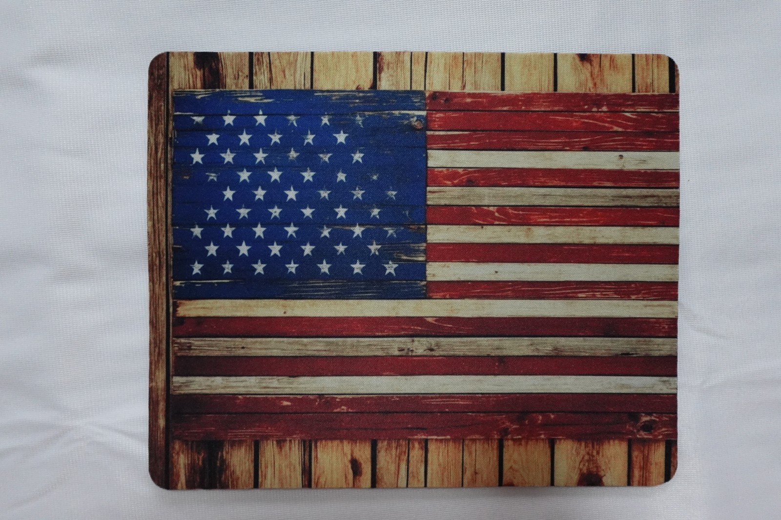 American Flag Mouse Pad | Bubbles | USA Wooden Planks| Non-Slip | NEW 8.5x7.1in