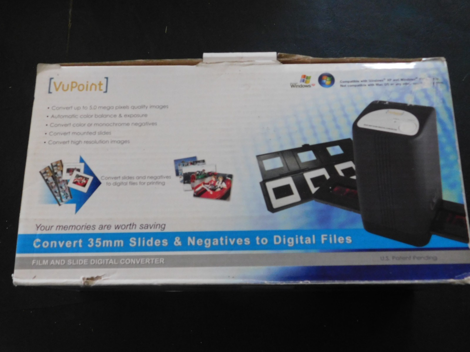 VuPoint FS C1-VP  Slide & Negative Digital Converter New  Complete w CD & Manual