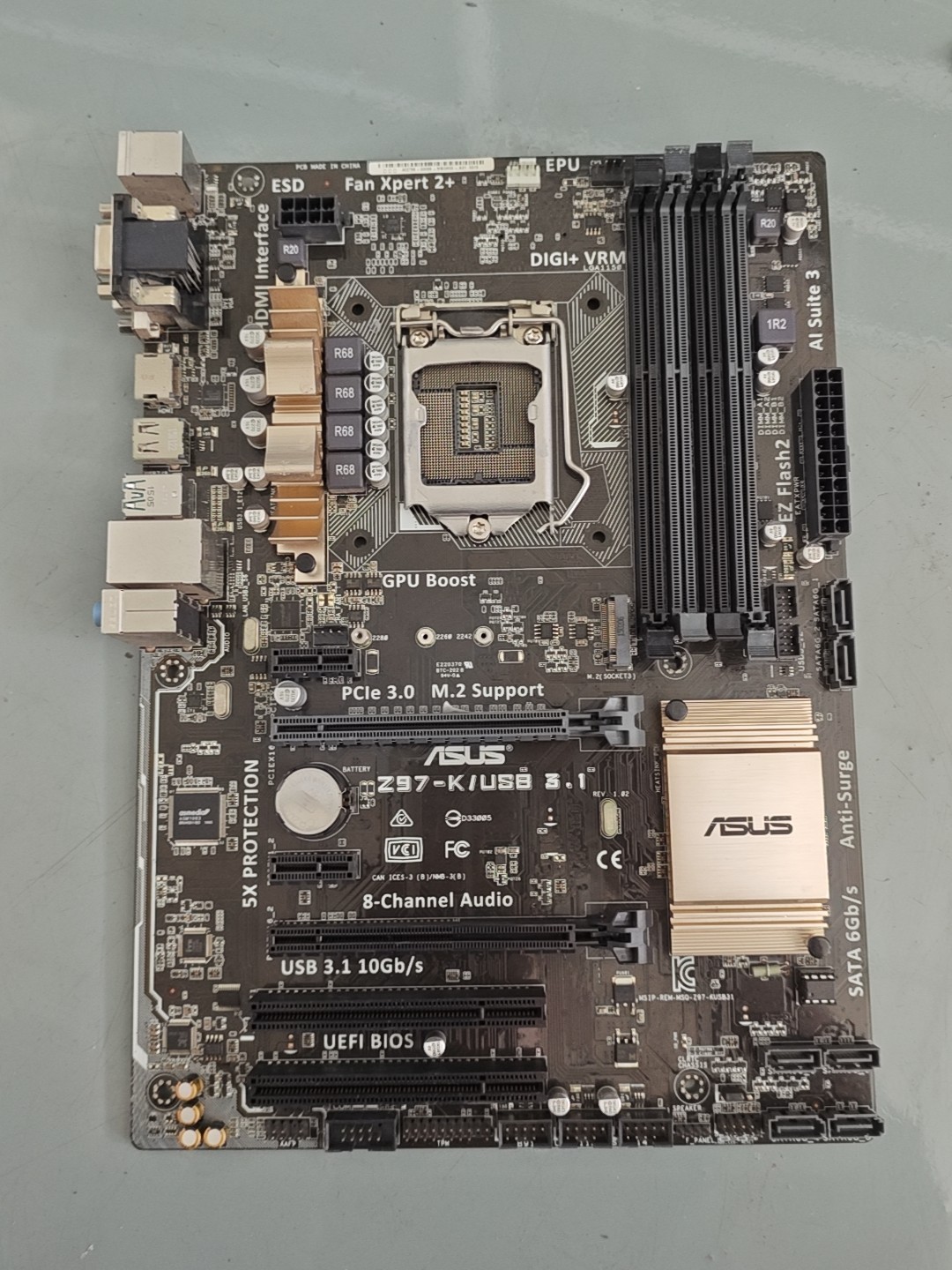 Asus Z97-K/USB3.1 LGA1150 DDR3 ATX Motherboard Support 4/5 Gen Intel CPU
